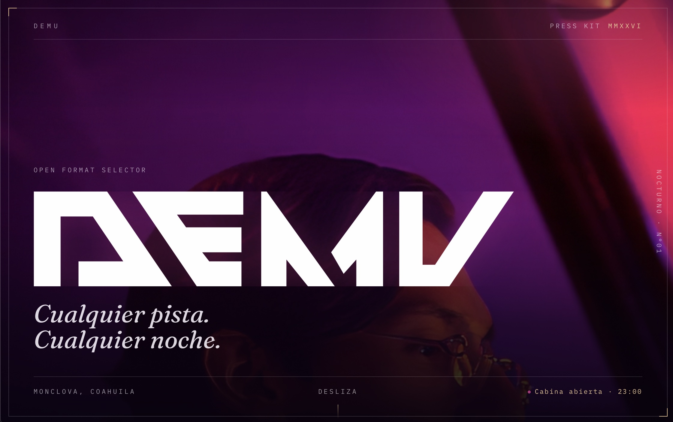 DEMU · captura del sitio